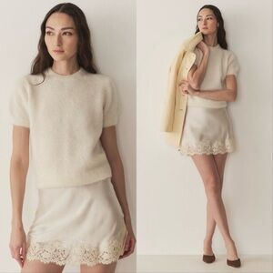 Doen Hearst White Salt Sweater Top NWT XXS